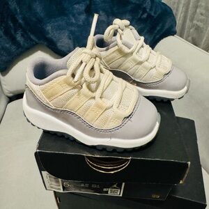 Kids' White and Gray Sneakers